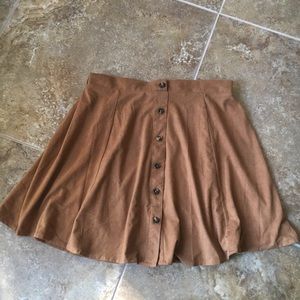 Micro suede skirt - small